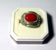Bague argent et corail