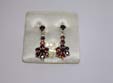 boucles d'oreilles grenat