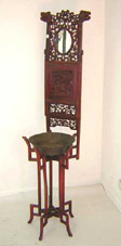 set de toilette ancien en camphre