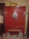 armoire chinoise rouge